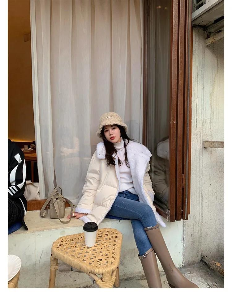 2024 Hot Seller New Round Head Metal Buckle Thigh-high Boots for Women Winter But Knee-wide Casual Mid-height Boots Women Shoes