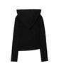 FANCY CLUB Drape Hoodie Long Sleeve (Black) F26Zb521