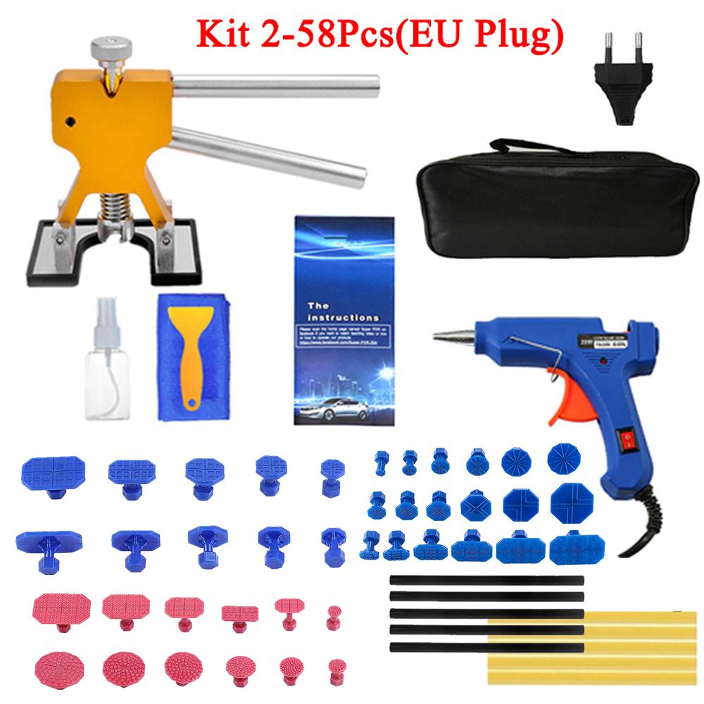 Professional Car Paintless Dent Repair Kit Tools Suction Cup Auto Dent Puller with Glue Puller Tabs Removal Tool for Vehicle Car