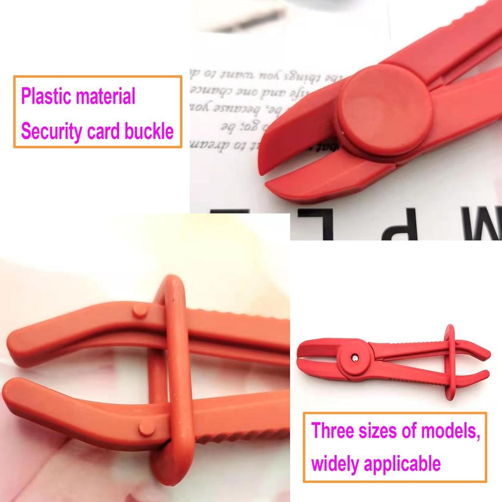 Markeny 3 Pack Hose Clamp Pinch Pliers Line Clamps for Brake Hoses, Fuel Hoses, Clamping Fuel, Bake, Red
