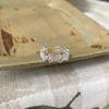 Korean Sweet Floral Open Adjustable Ring for Women - Elegant & Trendy