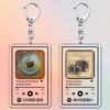 Hot Singer Music Keychains for Women Accessories Bag Dead Skeleton Red Roses Jerry Garcia Deadhead Keying Jewelry Fans Gifts