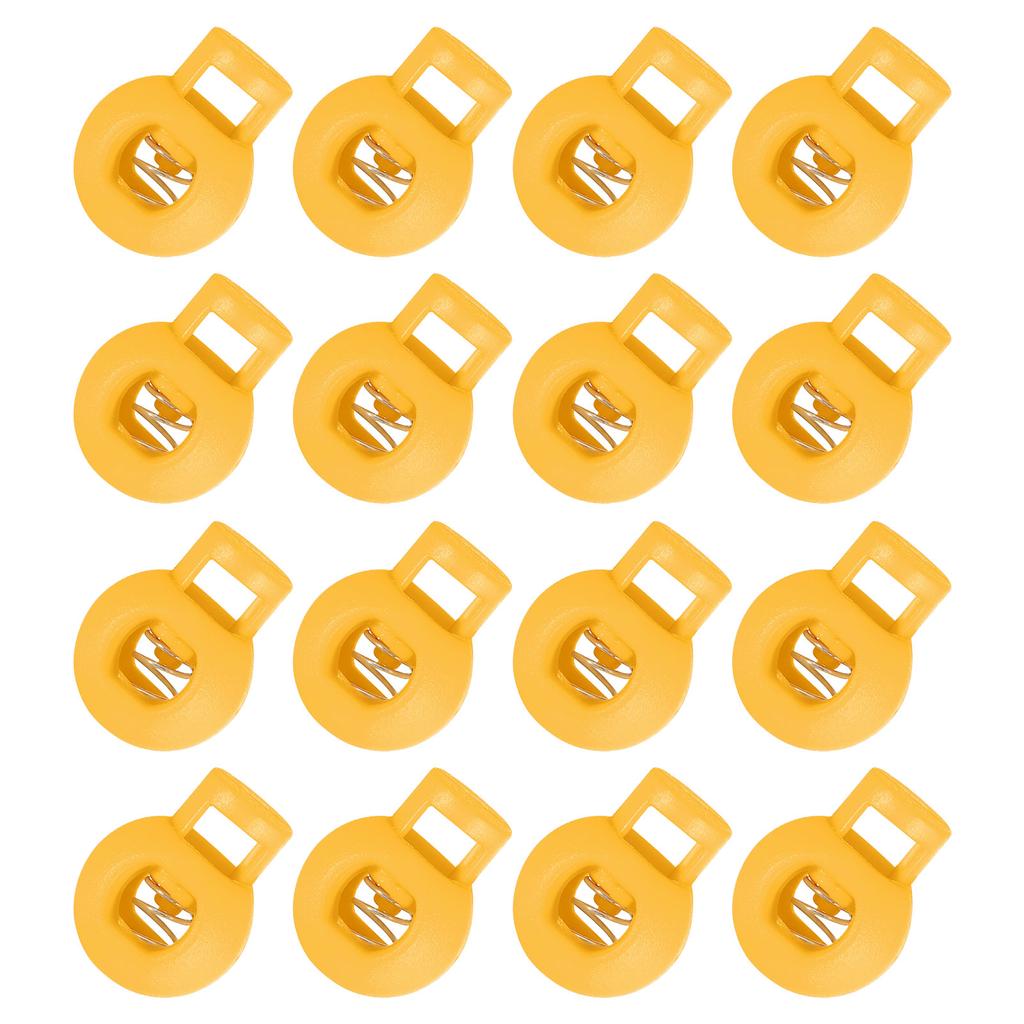 50Pcs 8mm Plastic Cord Locks Spring Slider Toggles Clip End Stopper Fastener Round Ball Shape for Drawstrings Paracord Shoelace