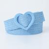 Fine 4Cmpp Grass Sweet Love Buckle Elastic Elastic Woven Belt Small Fragrant Decorative Dress Belt