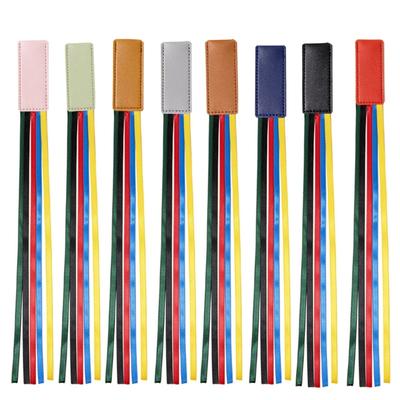 2 st Kreativa Bokmärken med Band Sidmarkör PU-läder Bokmärken Bibliska Bokmärken Lästillbehör för Student