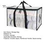 Clear Moving Bags Heavy Duty with Durable Zipper Reinforced Handle Space-saving Convenient Storage Bag