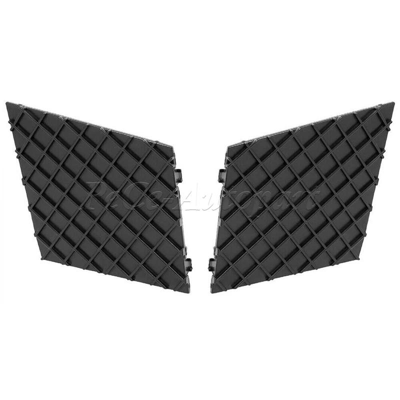 A Pair Black For BMW E60 E61 M Bumper Cover 51117897186 51117897184 E60 E61 Car Front Bumper Lower Mesh Grill Plate Trim Cover