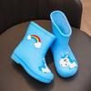 Kinder Einhorn Gummistiefel: Kleinkind & Baby 1-7 Jahre, Rutschfeste Wasserdichte Cartoon-Schuhe