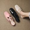 Sommer Ein-Pedal Cool Slipper Gummi Weiche Sohle Große Größe Schuhe Neue Damen Flachsohlige Slipper Lässige Zehentrenner Damen