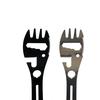 Camping Fork Spoon Multi Function Spoon 5 In 1 Integrated Fork Spoon Outdoor Fork Spoon Picnic Cutting Knife Bottle Can Opener