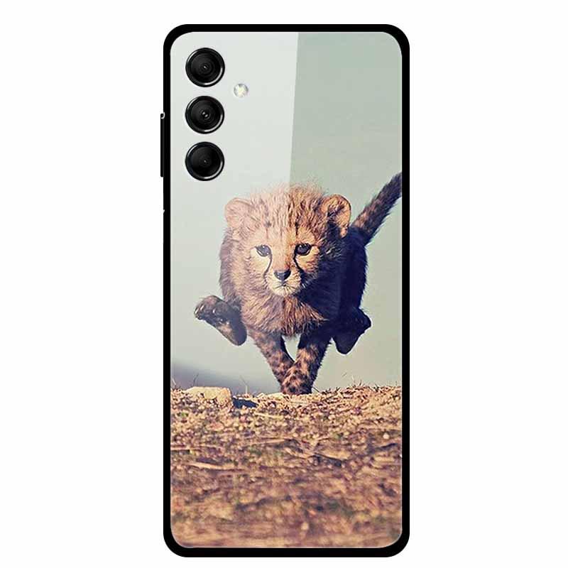 Kreative Landschaft Tierkunst Gehärtetes Glas Hülle für Samsung M14 5G