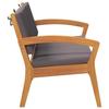 vidaXL Garden Bench with Cushions 115x70x72 Cm In Acacia Wood 4106471
