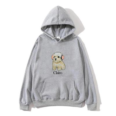 Men's and Women's Top Hooded Sweatshirts Fun Dog Pattern Clothes Harajuku Fashion Hoodies Autumn Winter