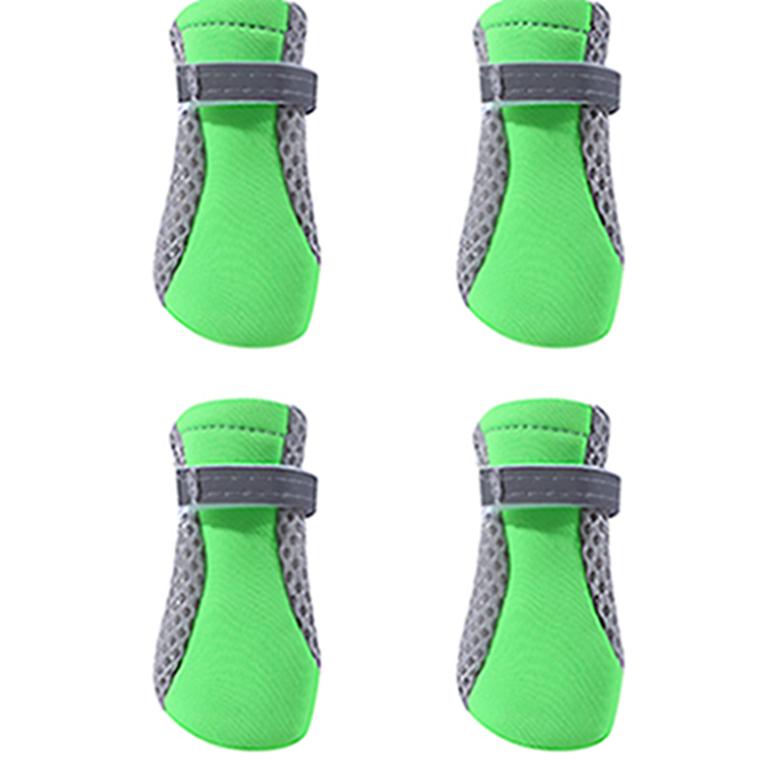 

Дышащая сетчатая обувь с одним ремешком для домашних животных, уличная обувь для бега с мягкой подошвой для собак l