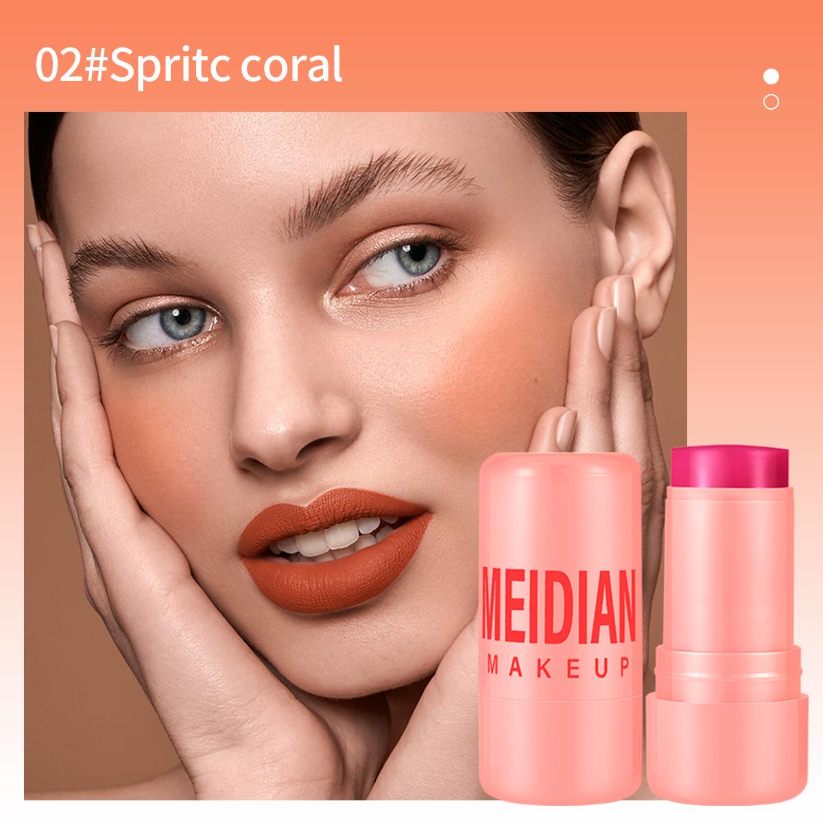 Hydrating Jelly Blush Stick Set: Dual-Use Matte Cream for Lip & Cheek Contour & Highlight - 4 Pieces