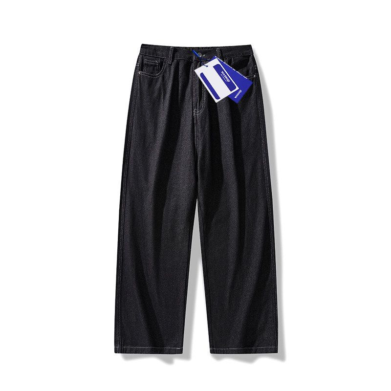 Wassup American Retro Jeans for Men, Autumn 2025 New Trendy Versatile Couple Casual Wide-Leg Long Pants