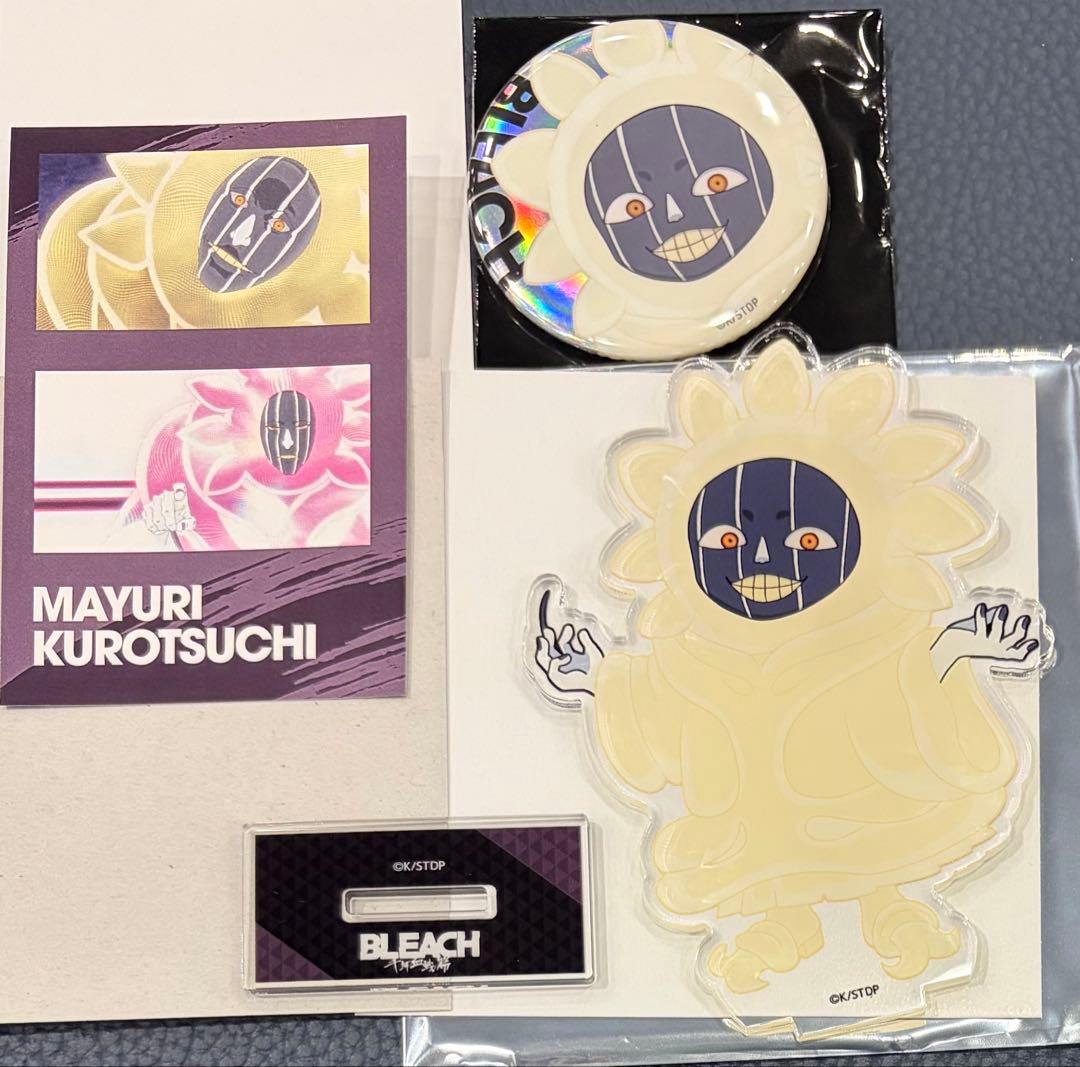 

[USED] BLEACH Amo Crepe Limited Edition Mayuri Acrylic Stand and Can Badge Bonus Item