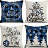 Living Room Christmas Decoration Pillowcase Nordic Style Christmas Tree Printed Cushion Festive Atmosphere Household Supplies