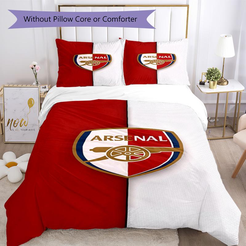 Arsenal Football Player Bed Linen Set Perfect for Living Room Machine Washable Perfect Gift for Friends & Family