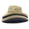 Maranta Handwoven Hollow Out Denim Sun Hat With Wide Brim For Summer Sun Protection