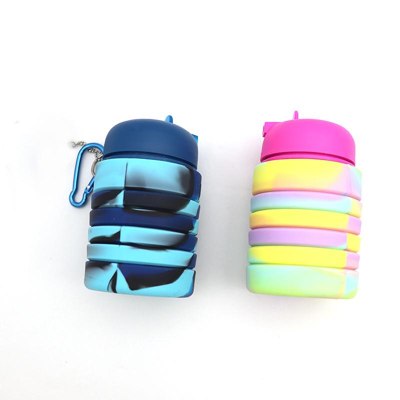 Smiggle Folding Water Bottle Portable Leak Proof Buckle With Mountaineering