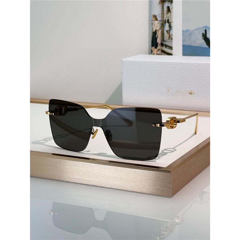 Women's Fashion Rimless Metal Sunglasses CHAIN M1U - UV Protection, Large Frame