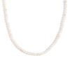 MamacitaSlay Simple 316L Stainless Steel Natural Stone Bead Necklace Waterproof Neck Jewelry Women's Elegant Statement Necklace