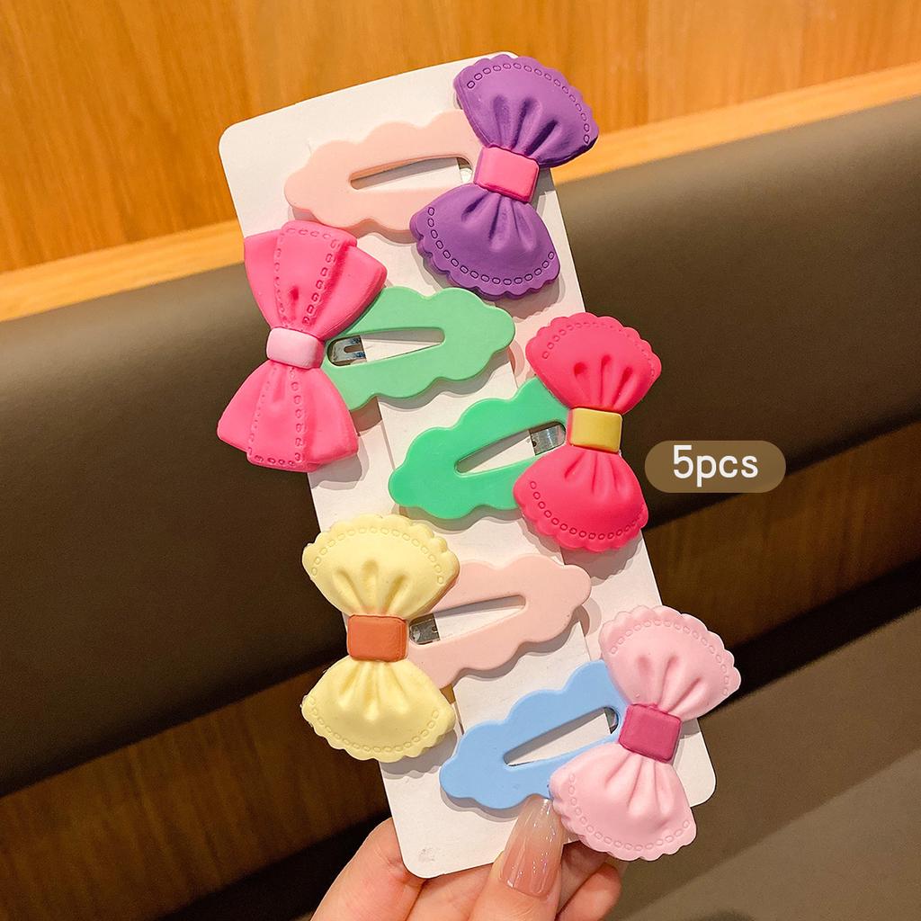 5 Schleifen-Haarspangen Koreanische Version BB-Clip Süßes Haaraccessoire
