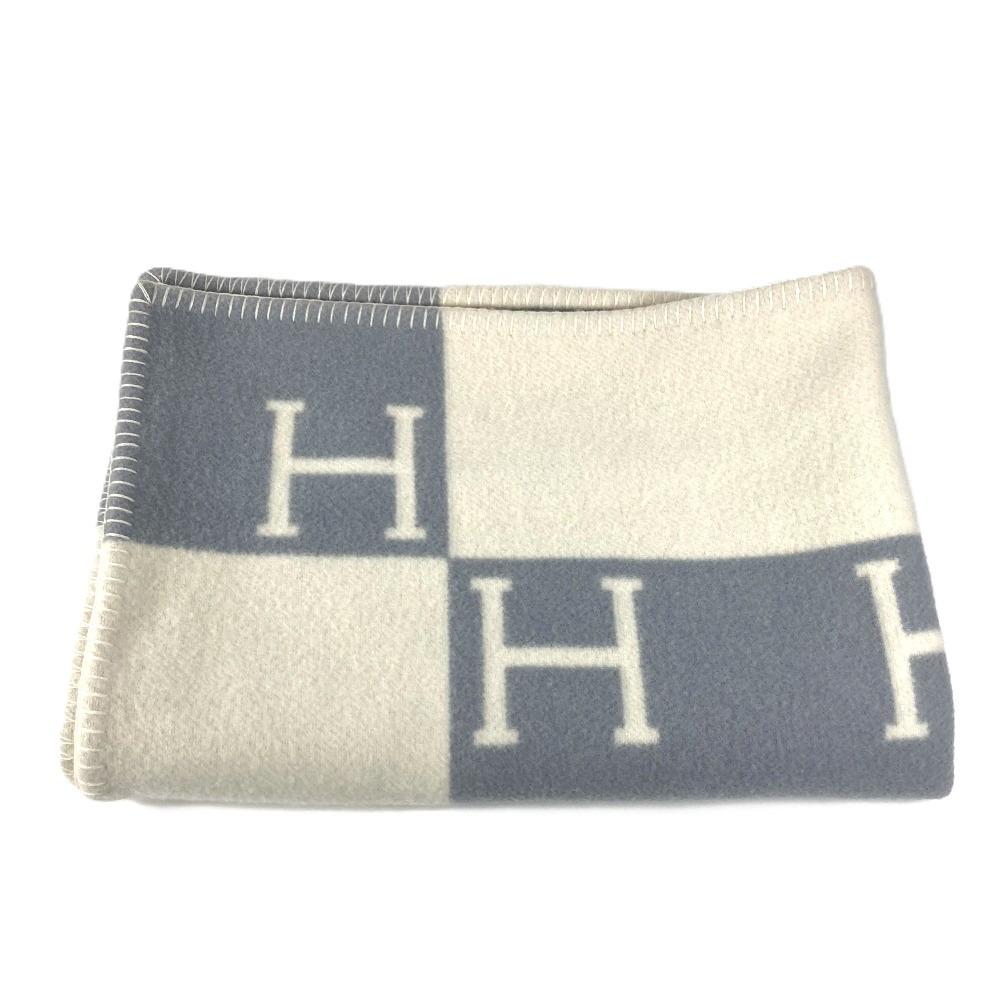 Hermes Avalon Plaid Logo Blanket Interior Throw Plaid Blanket
