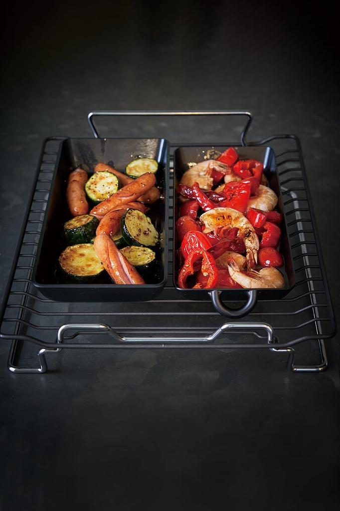 Tetsu Grill Iron Grilled Fish Grill Made in No No Seasoning Scratch Heat Thermal Capable of Ingesting IH Gas Stove Dishwasher Gift Present 24.5cm Pot,