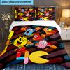 3PCS Game PAC Bedding Set,Including 1pc Duvet Cover And 2pcs Pillowcases Perfect for Bedroom, Dormitory, Large size Fan Christmas gift