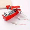 1pc Home Essential Travel Use Mini Portable DIY Needlework Cordless Hand Sewing Machines Hand-Held Clothing Fabrics