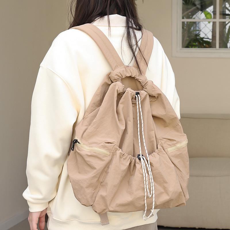 IELGY Корейская версия повседневного школьного рюкзака из холщовой ткани — фото 5