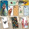 Chicken Hen Rooster Phone Case For iPhone 13 11 12 14 15 16 Pro Max Mini Plus X XS MAX XR Soft Cover