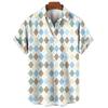 Plaid Short Sleeve Button-Down Shirt, Casual & Comfortable for Everyday Use