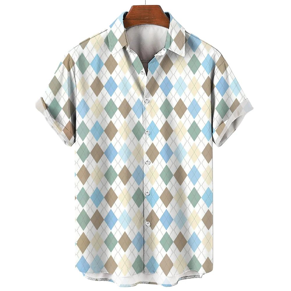 Plaid Short Sleeve Button-Down Shirt, Casual & Comfortable for Everyday Use