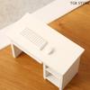 1Set Wooden Computer Desk Mouse Keyboard Set 1/12 Dollhouse Study Furniture Decoration Micro Scene Construction Props