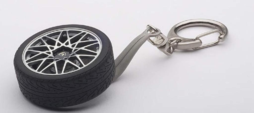 AUTOartDESIGN Lamborghini Gallardo Wheel Keychain Completed LP560-4 (Optional Wheel) -