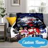 Custom Name Power Rangers City Adventure Blanket bed sofa Blanket Flannel Blanket for Camping, Hiking, Picnic Essentials,gift for Fan family