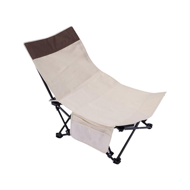 Adjustable Recliner Portable Camping Chair Outdoor Beach Fishing Chair Steel Frame Lightweight Folding Stool