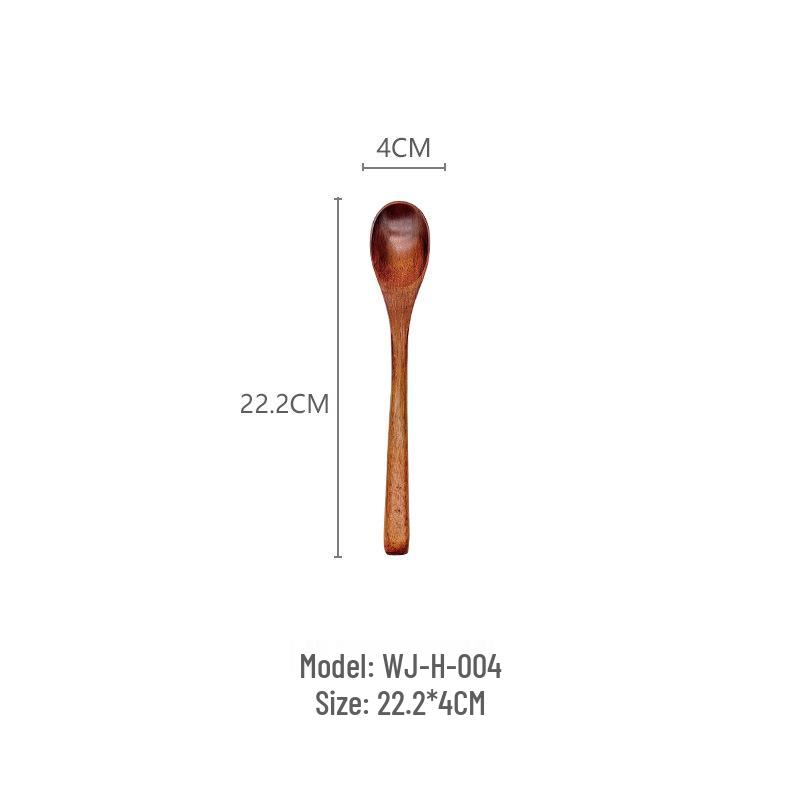 Phoebe Wood Spoon, Fork, and Chopsticks Set - Portable, Wrapped, and In Stock for Household Use