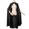 Multicolor Chiffon Gothic Cape: Long Wedding & Halloween Shawl for Women