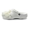 Crocs Classic clog SIN3A Pearl Girl Ribbon Romantic Hole Shoes Unisex White