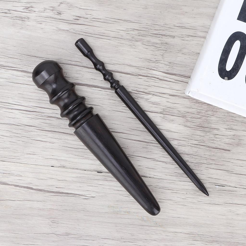 2pcs Leather Wood Edge Slicker MultiSize Burnisher Leather Craft DIY Handworking Tool