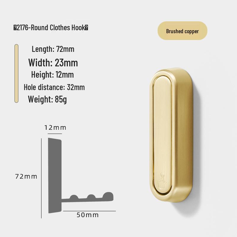 Modern Minimalist Foldable Zinc Alloy Coat and Hat Hook