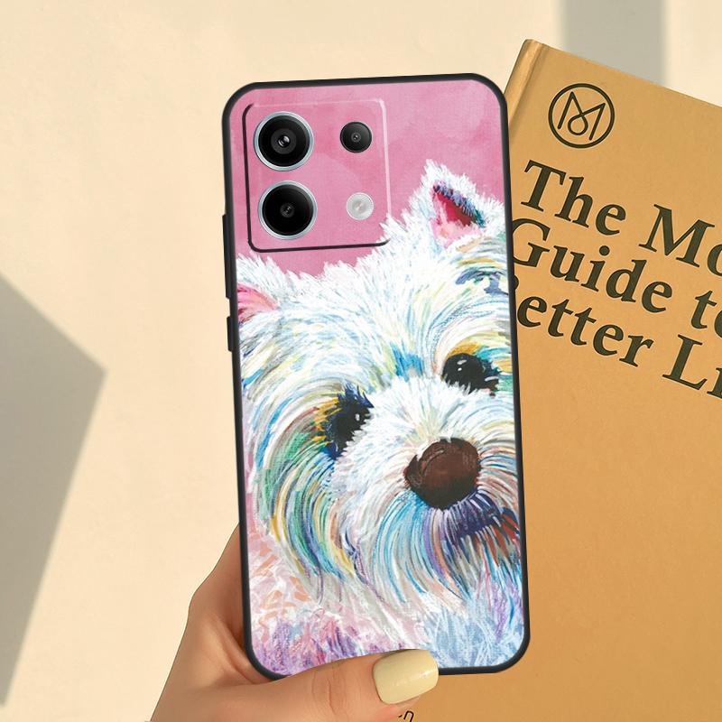 Westie Dog Cover For Xiaomi Redmi Note 14 13 10 11 12 Pro 11S 12S Case For Redmi 15 13C 12C 10C 14C 15C
