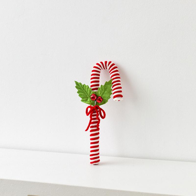 1 Stück Polyester Festival Dekoration Lutscher Weihnachten Weihnachtskugel Exquisite Weihnachtsbaumschmuck Twist-Stab Wirbelnd