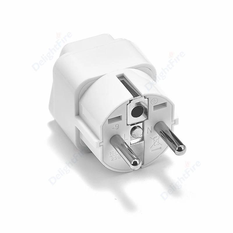 EU Stecker Adapter Steckdose US Zu EU Euro Spanien Frankreich Korea Reiseadapter Stromwandler Elektrische Steckdose Euro Steckdosen Adapter