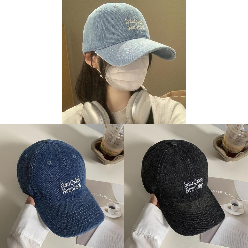 Classic Denim Baseball Cap For Women Men With Adjustable Fit And Wide Brim For Casual Wear