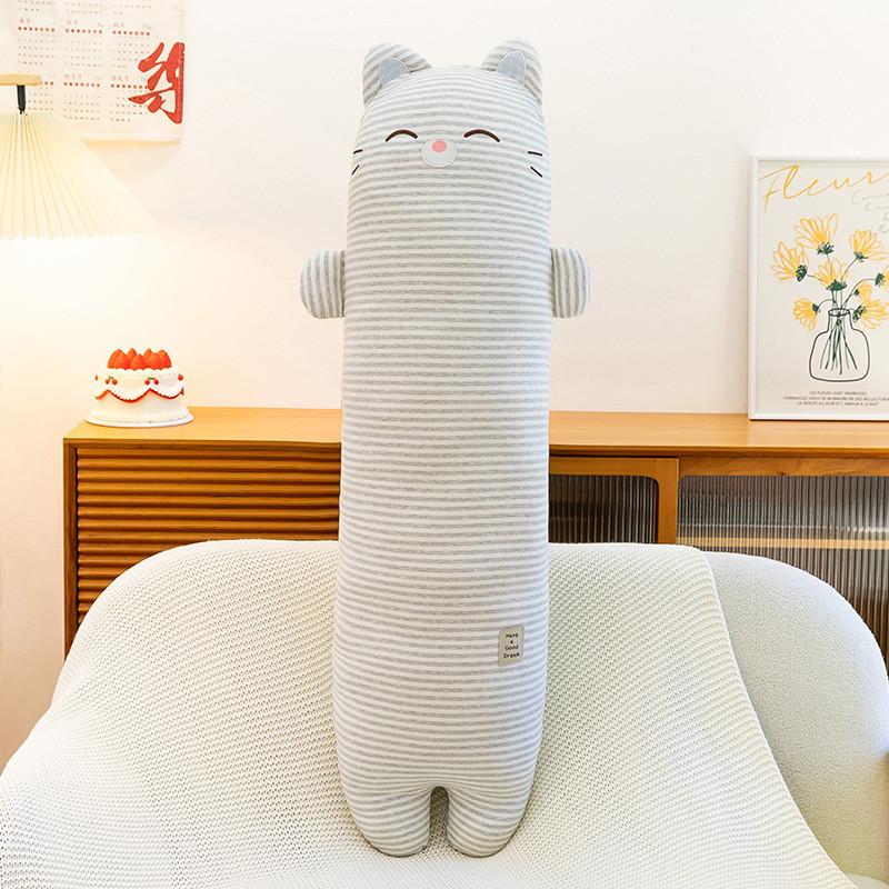 

Cotton Sleep Pillow With Plush Animal Design For Comfortable Side Sleeping Support сірий